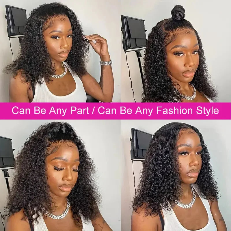 Deep Curly Bob Hair Wigs
