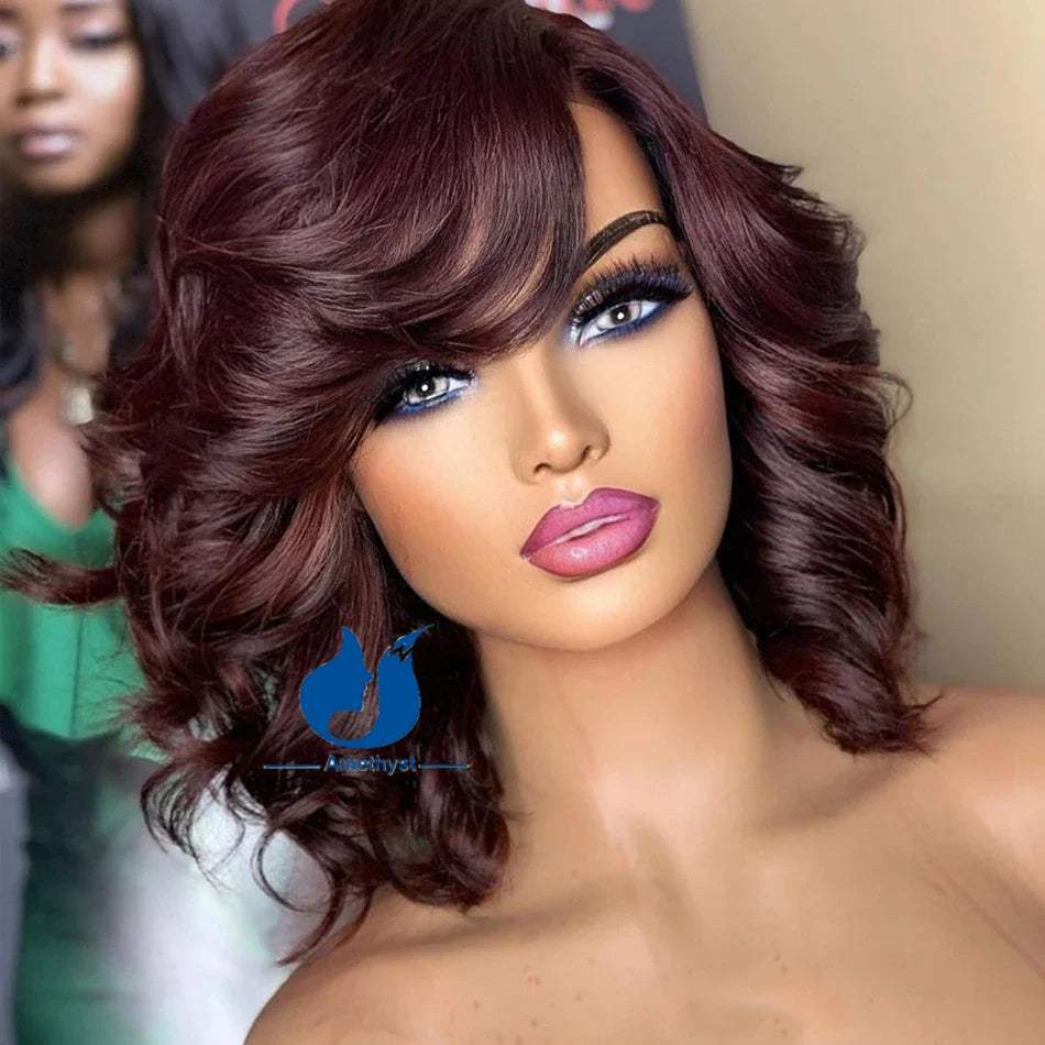 PU Silk Base Lace Closure Bob Wig